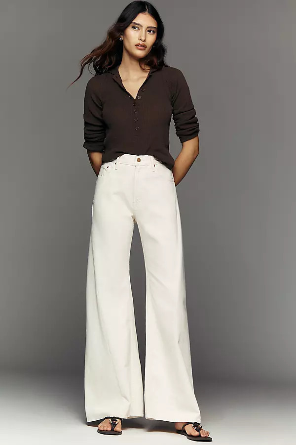 Lemon Twist High-Rise Wide-Leg Jeans | Anthropologie (US)