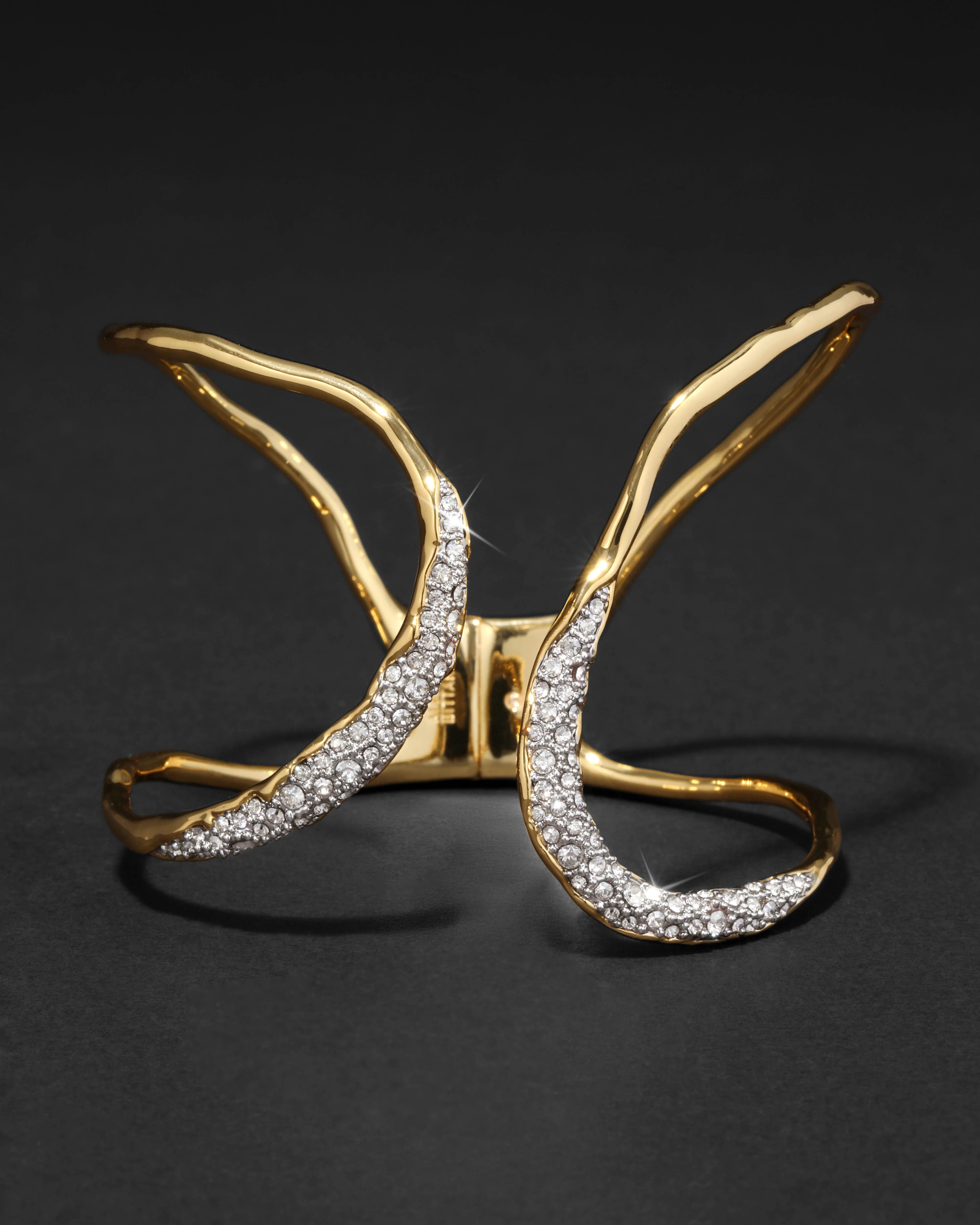 Solanales Crystal Freeform Hinge Cuff Bracelet | Alexis Bittar