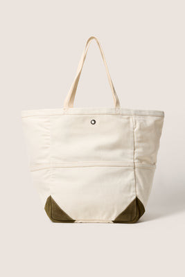 FAHERTY Women's Canvas Utility Tote Bag, Natural White | Evereve