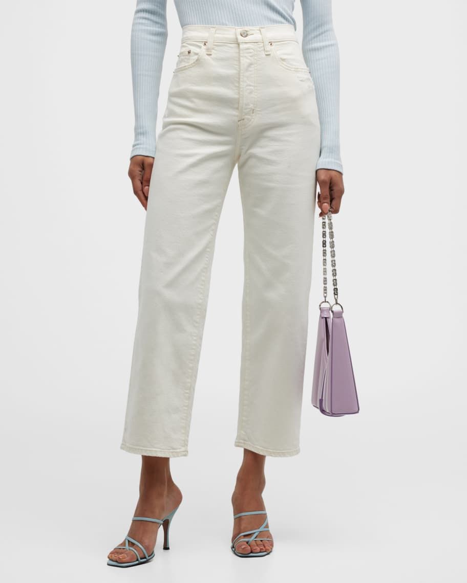 PISTOLA Cassie Cropped Straight Jeans | Neiman Marcus