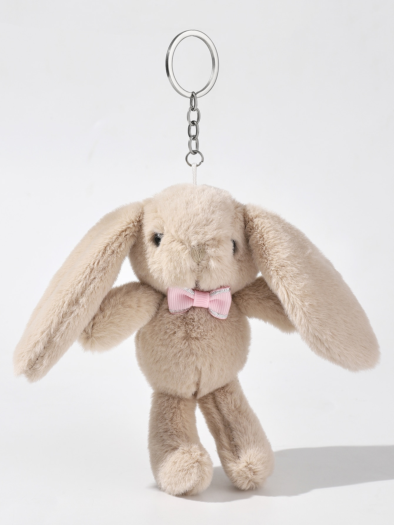 Trends1pc Cute Long-ear Rabbit Plush Keychain | SHEIN