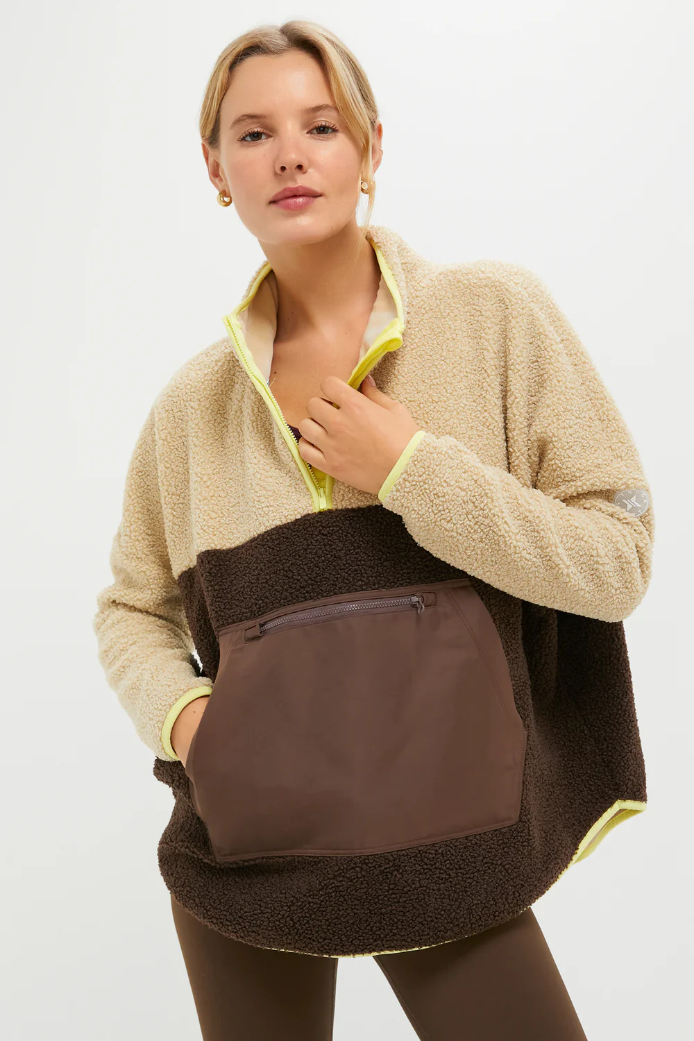Brown Fleece Cady Quarter Zip | Tuckernuck (US)