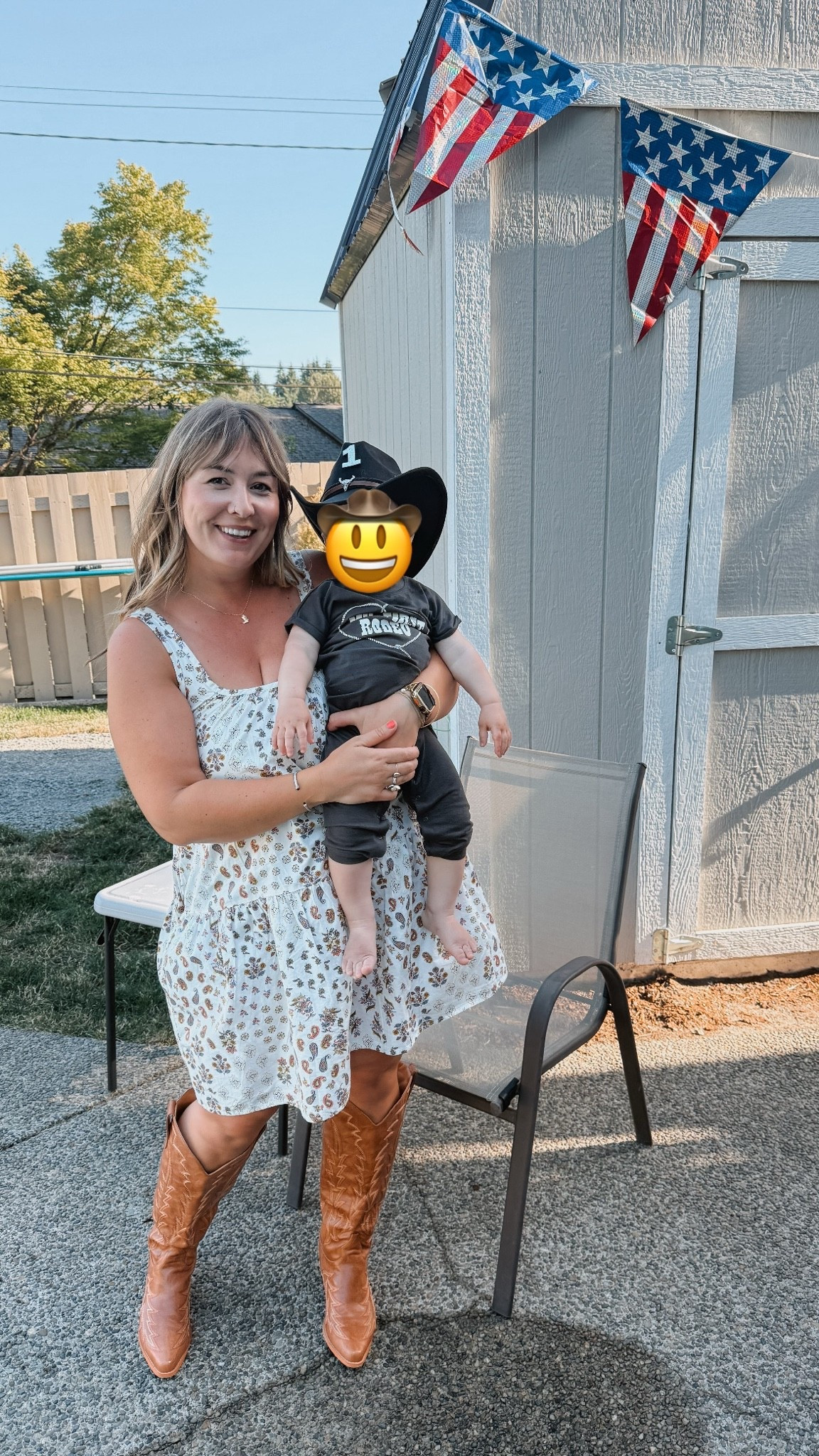 Got to celebrate my little cowboy turning one this weekend! Dress from old navy boots from Amazon. Would wear to any dinner, concert, girls night, etc! 
Also now I’m on the hunt for a matching hat cause he looked so dang cute

#LTKootd #LTKmomlife #LTKMidsize