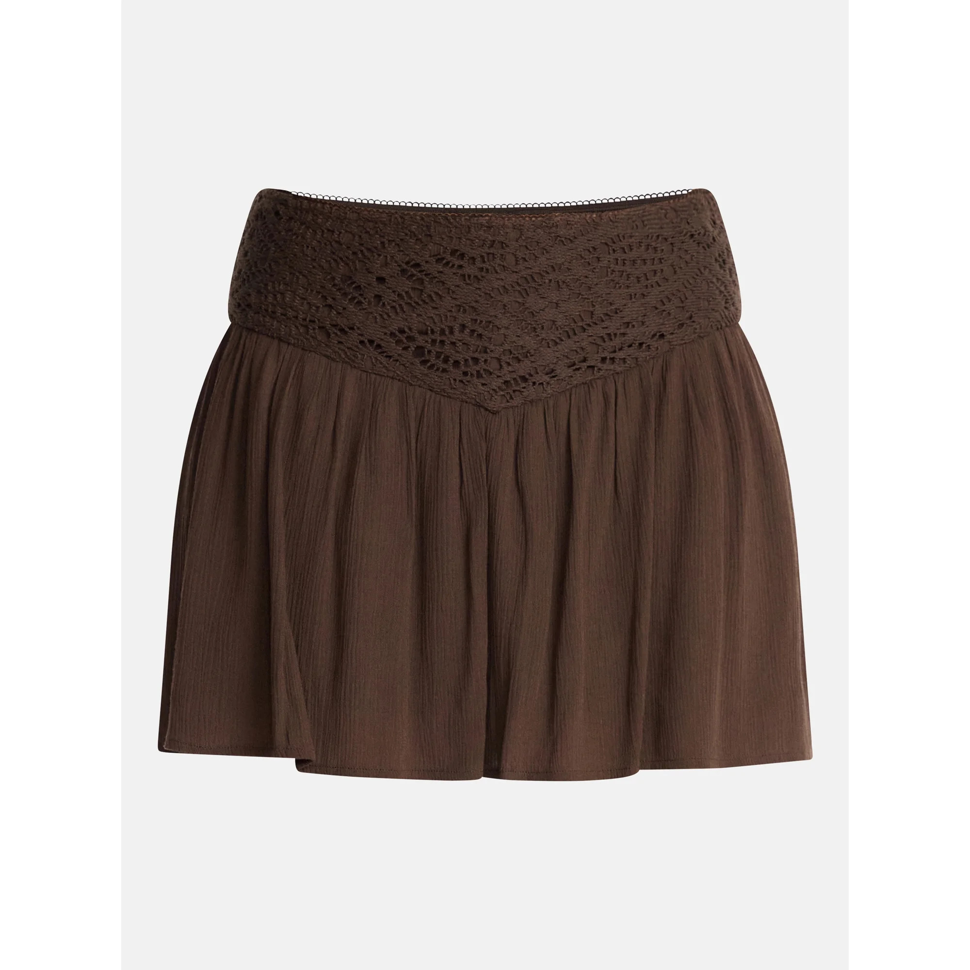 No Boundaries Crochet Waist Mini Skirt, Women's XXS-XXL | Walmart (US)