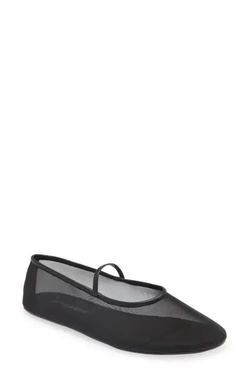 Jeffrey Campbell Mesh Mary Jane Flat in Black at Nordstrom, Size 5.5 | Nordstrom