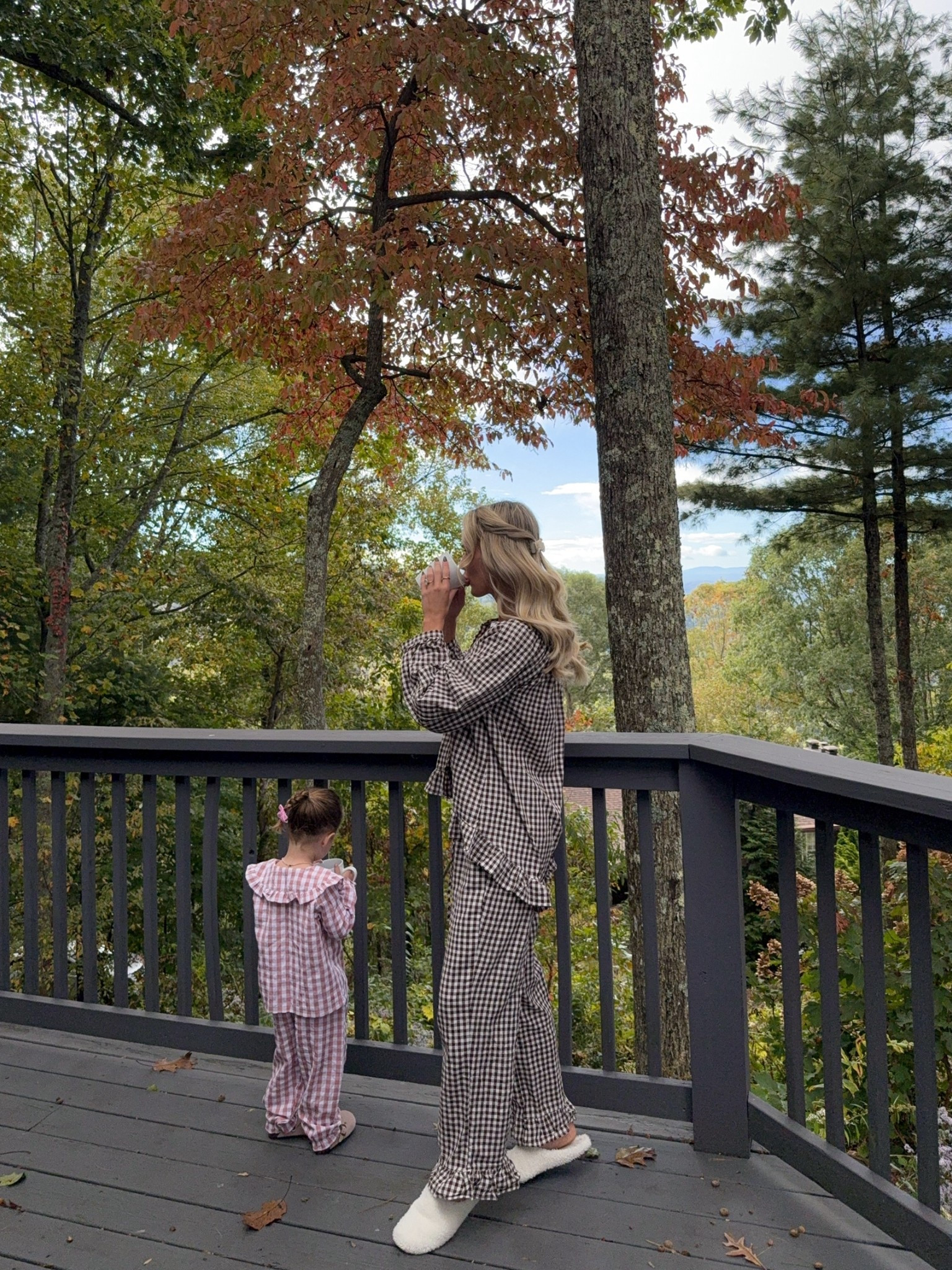 Matching pjs for fall 💕☕️ #pajamas #matchingpajamas #pjs 

#LTKBaby #LTKKids #LTKSeasonal