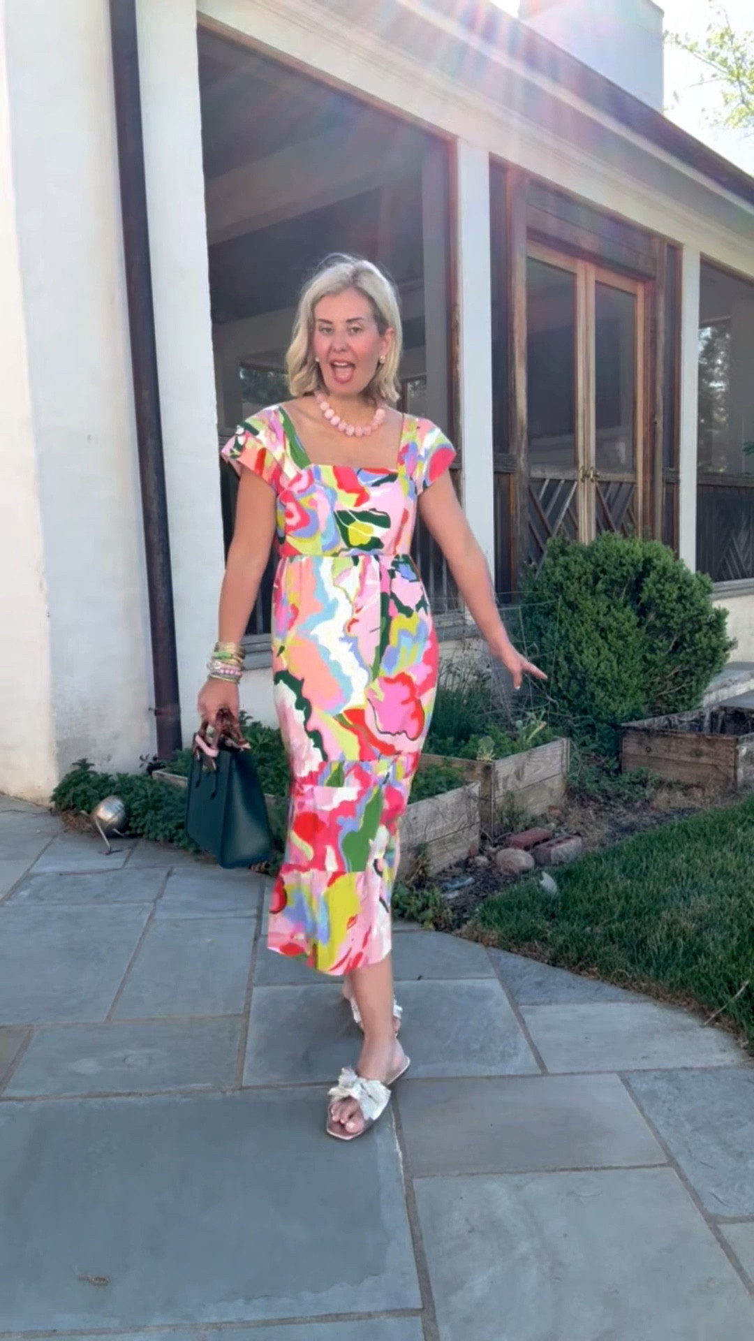 Absolutely love this look!! The square neck & back make this such a flattering dress. This is a yes look! I’m in xs & 8 sandal. 

#LTKSeasonal #LTKOver40 #LTKdayinmylife