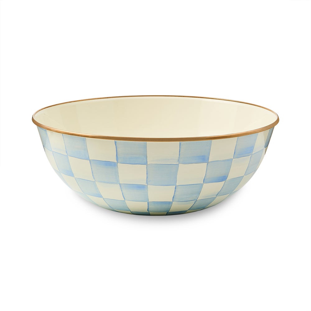 Sky Check Extra Large Everyday Bowl | MacKenzie-Childs