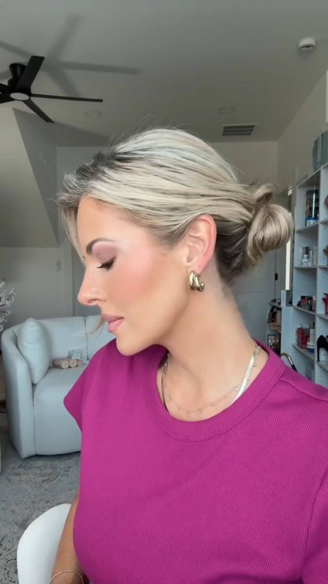 The low bun I always come back to 🤍 An easy, chic low bun tutorial that works for casual days, office looks, and dressed-up moments. Minimal effort, maximum polish. All the items I used to achieve this look are linked below!
￼


#LTKBeauty #LTKU #LTKgrwm
