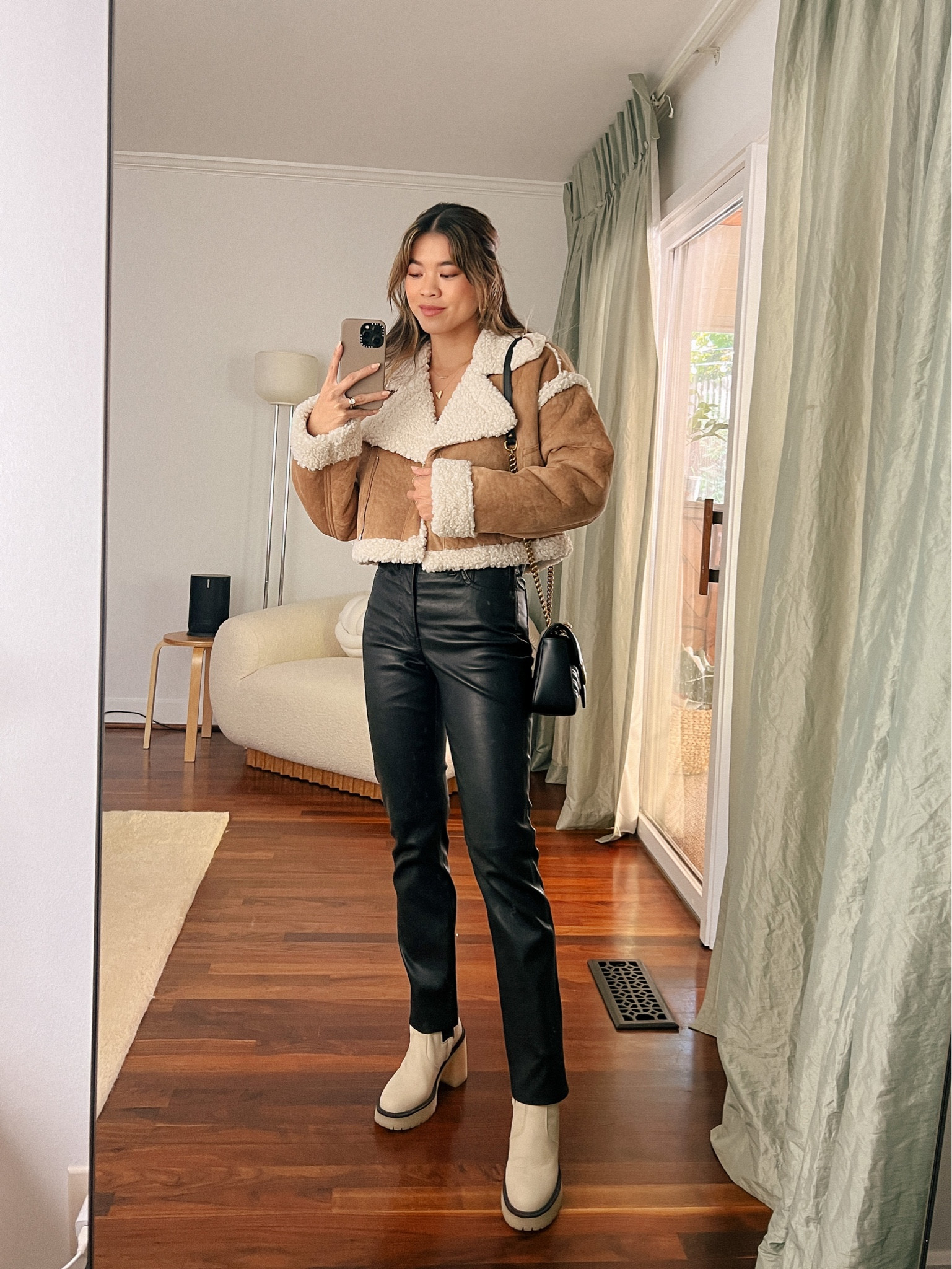 Abercrombie brown shacket with Abercrombie black leather pants 

Top: XXS/XS
Pants: 00/0
Shoes: 6

#leggings
#leatherleggings
#fallfashion
#fallstyle
#falloutfits
#abercrombie 
#booties 
#datenight
#sweater 
#shacket
#abercrombie 

#LTKfit #LTKstyletip #LTKSeasonal