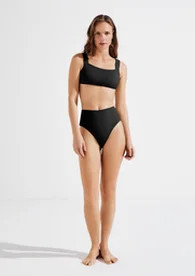 Biquíni Top Reto Preto Hering Texturizado Com Fio | ZZ MALL | ZZ Mall (BR)