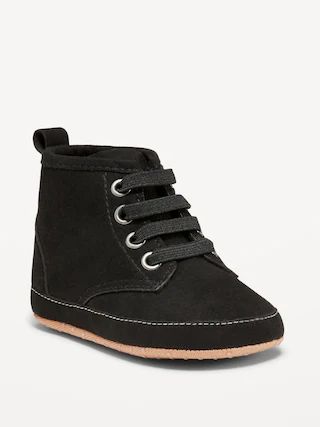 Faux-Suede Elastic-Lace Combat Boots for Baby | Old Navy (US)