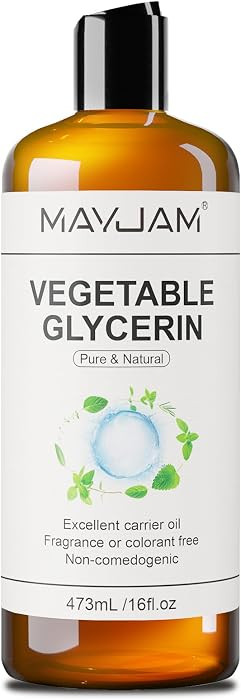 MAYJAM 100% Natural & Pure Vegetable Glycerine, 16 fl. oz. Vegetable Glycerin Liquid Body Oil for... | Amazon (US)