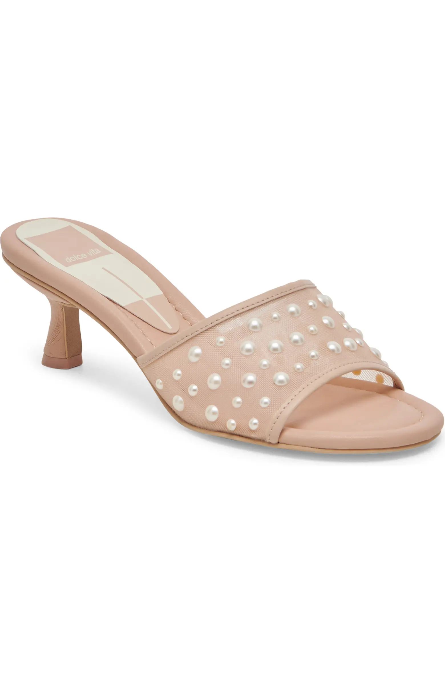 Dolce Vita Meeza Imitation Pearl Sandal (Women) | Nordstrom | Nordstrom