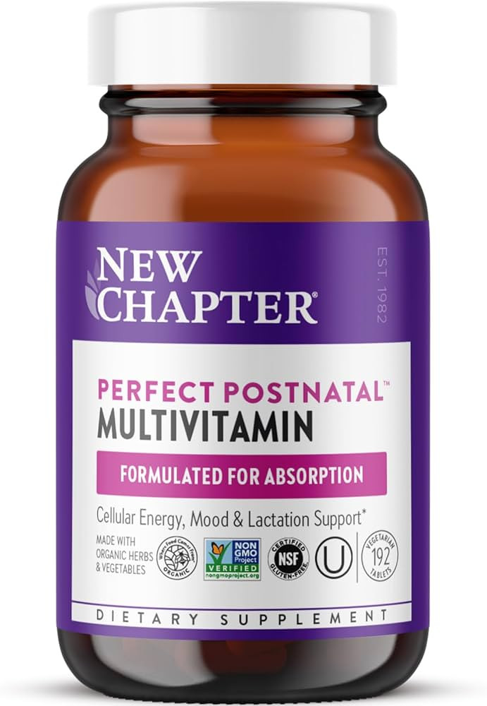 New Chapter, Postnatal Vitamins Lactation Supplement, Complete Multivitamin with Fermented Vitami... | Amazon (US)
