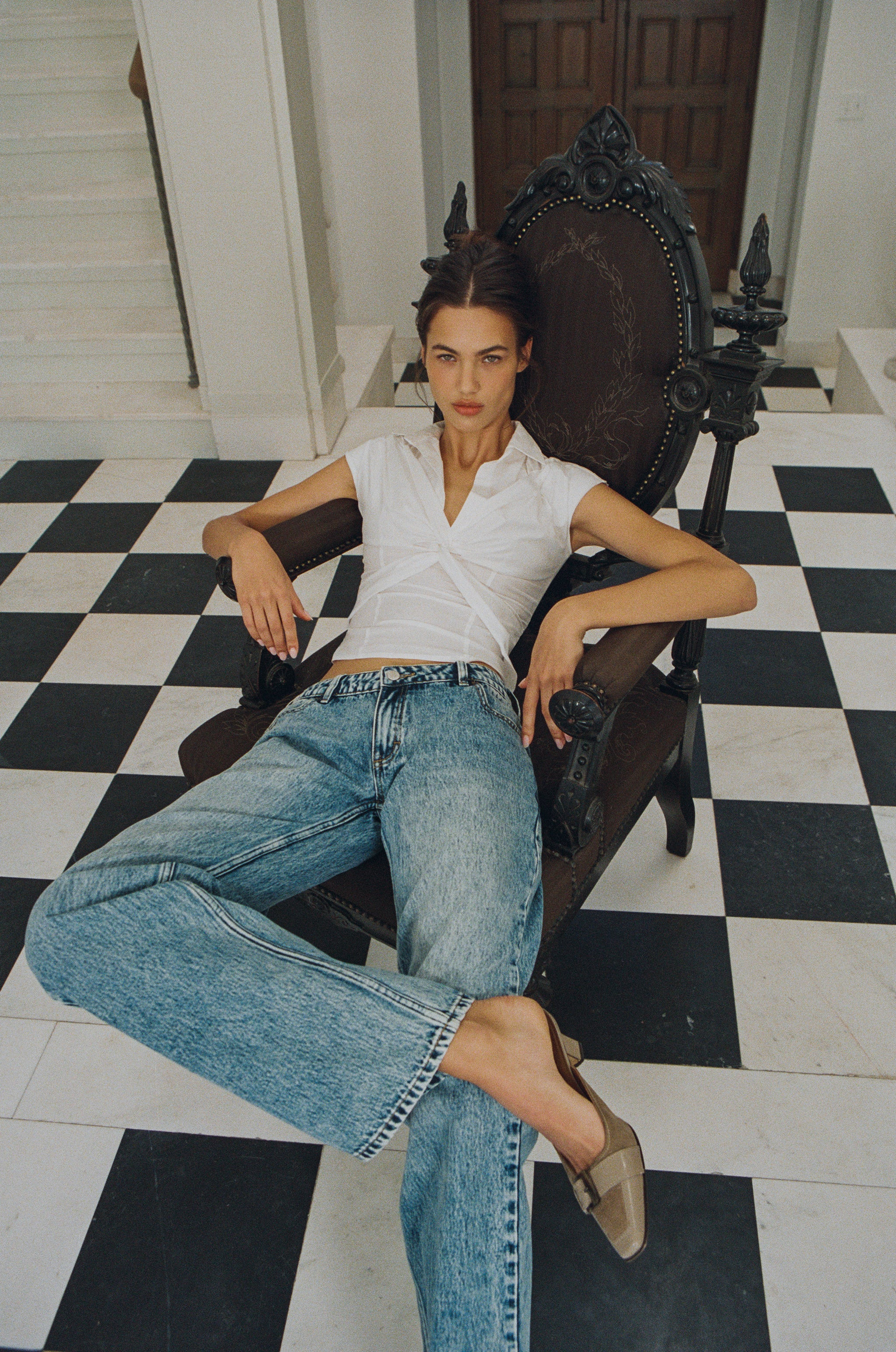 Reid Top | White | With Jean (US)