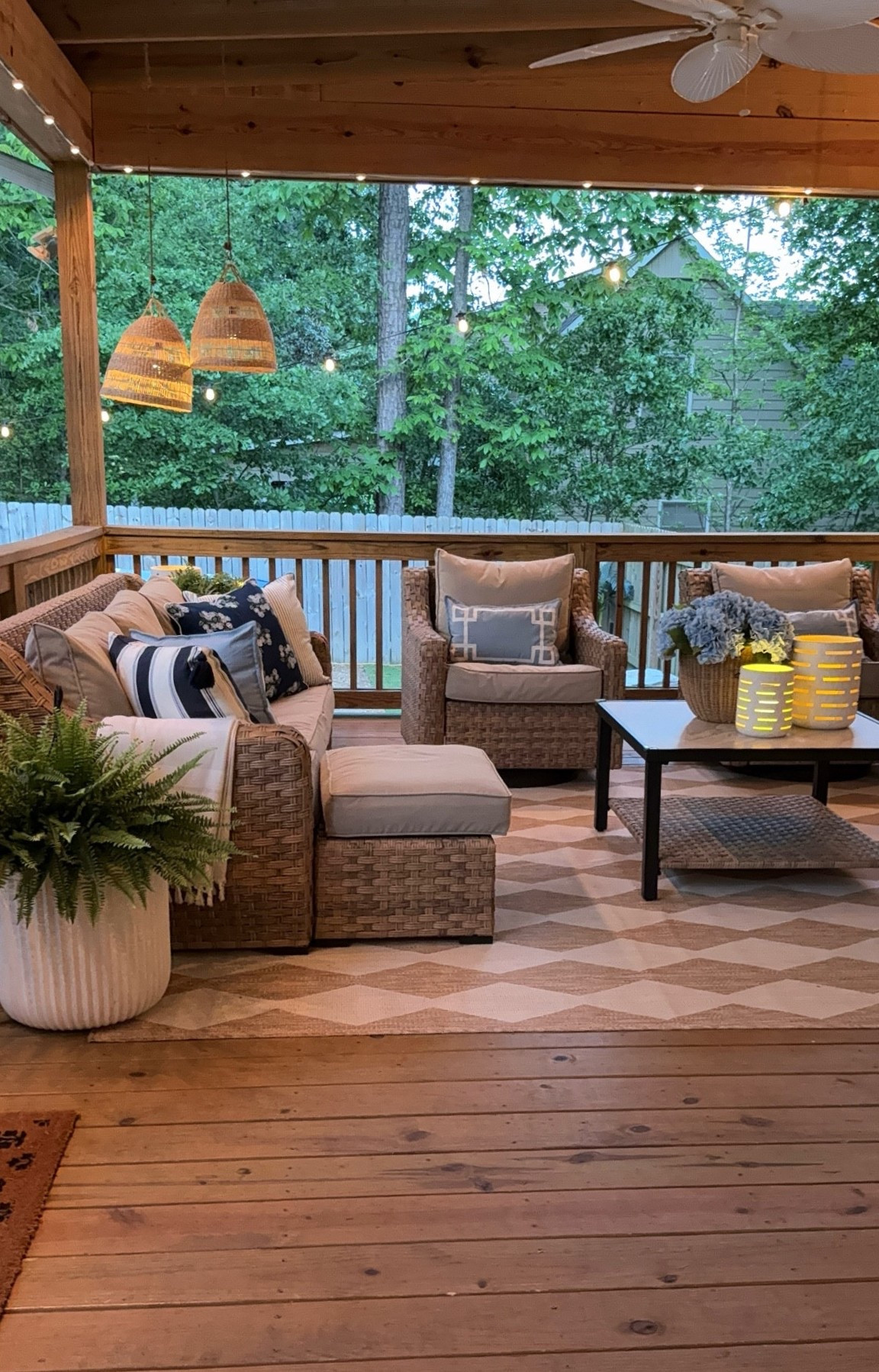 Evening outdoor deck views

#LTKmomlife #LTKSeasonal #LTKHome