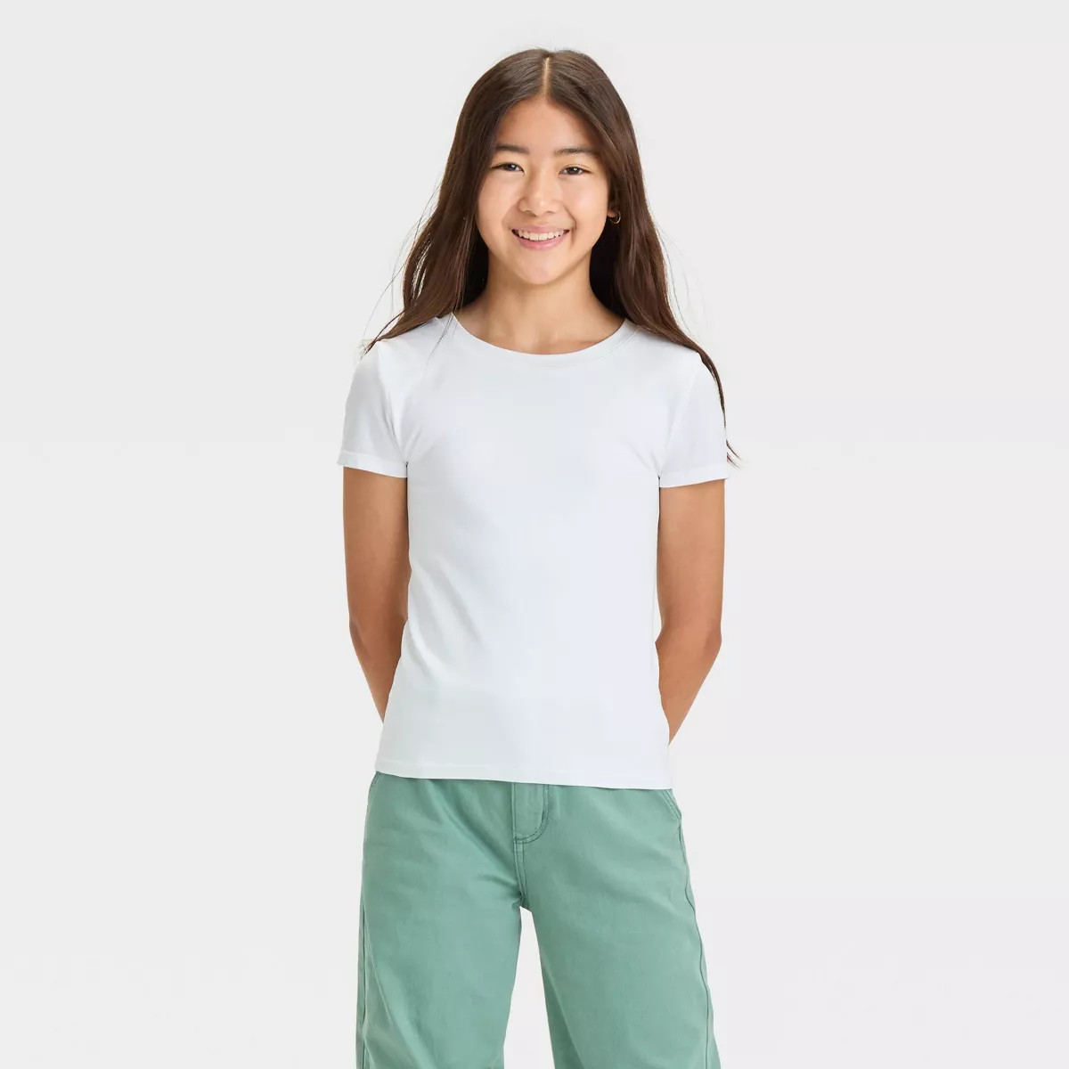 Girl’s Short Sleeve Seamless T-Shirt - art class™ | Target