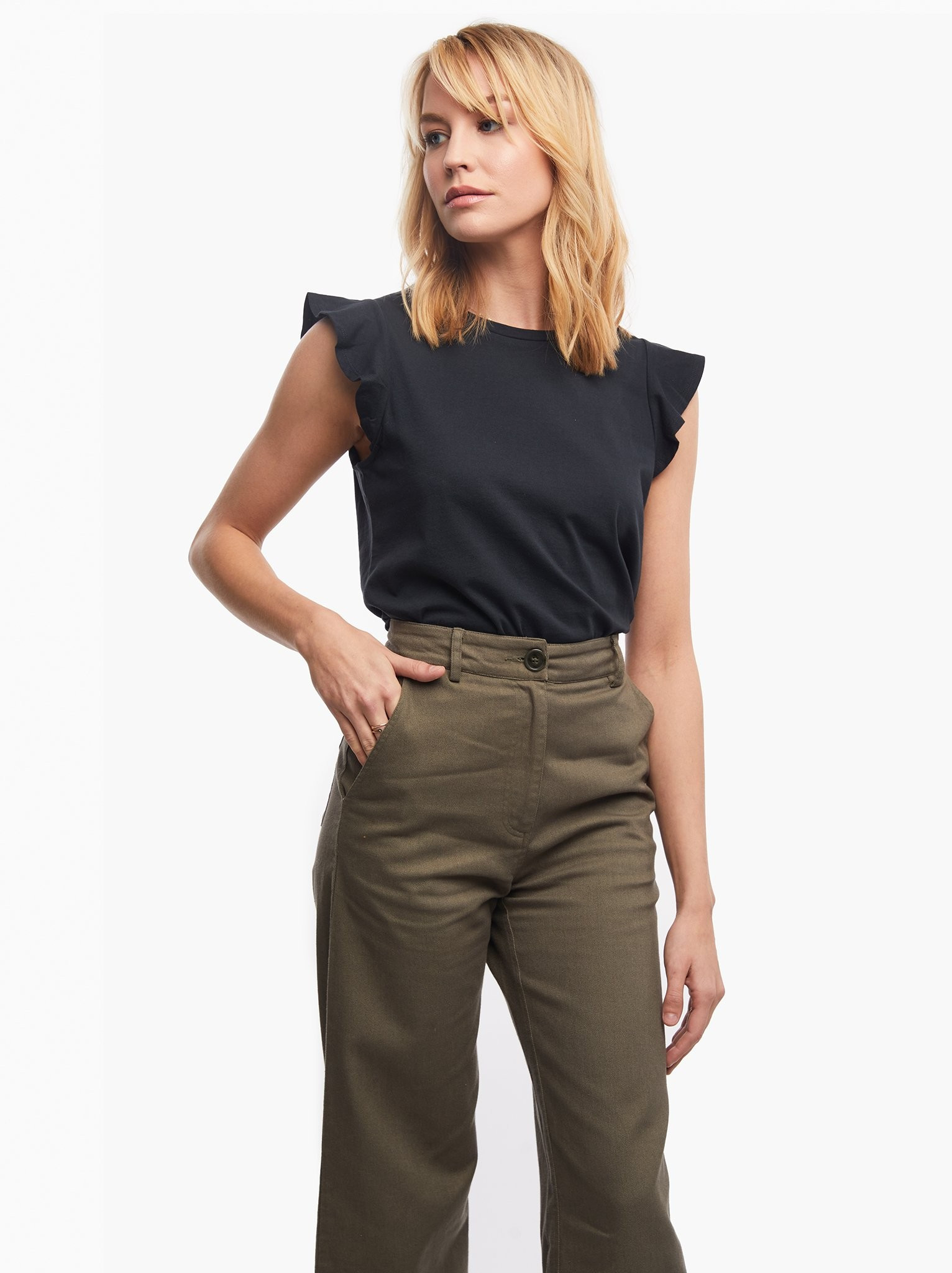 Toni Ruffle Tank | ABLE