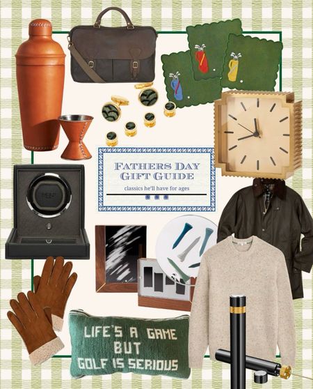 Find the perfect present for dad with this curated Father's Day gift guide, featuring timeless pieces from stylish leather bags to classic cufflinks. #FathersDayGuide #DadGifts #TimelessElegance #ClassicStyle #GolfLovers

#LTKstyletip
