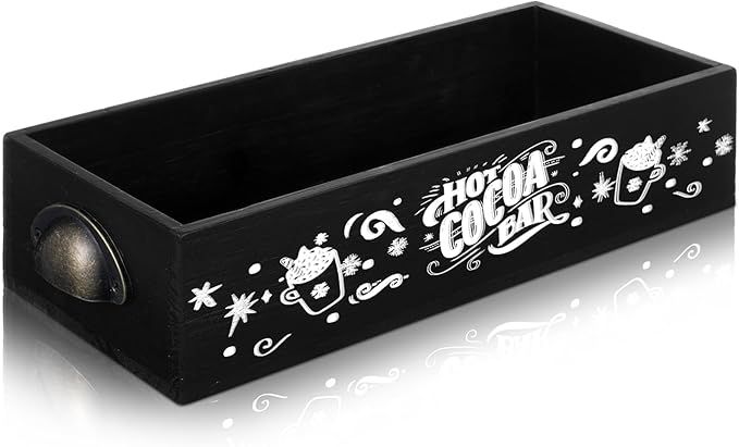 Hot Cocoa Bar Wood Storage Box Hot Curated On Ltk 