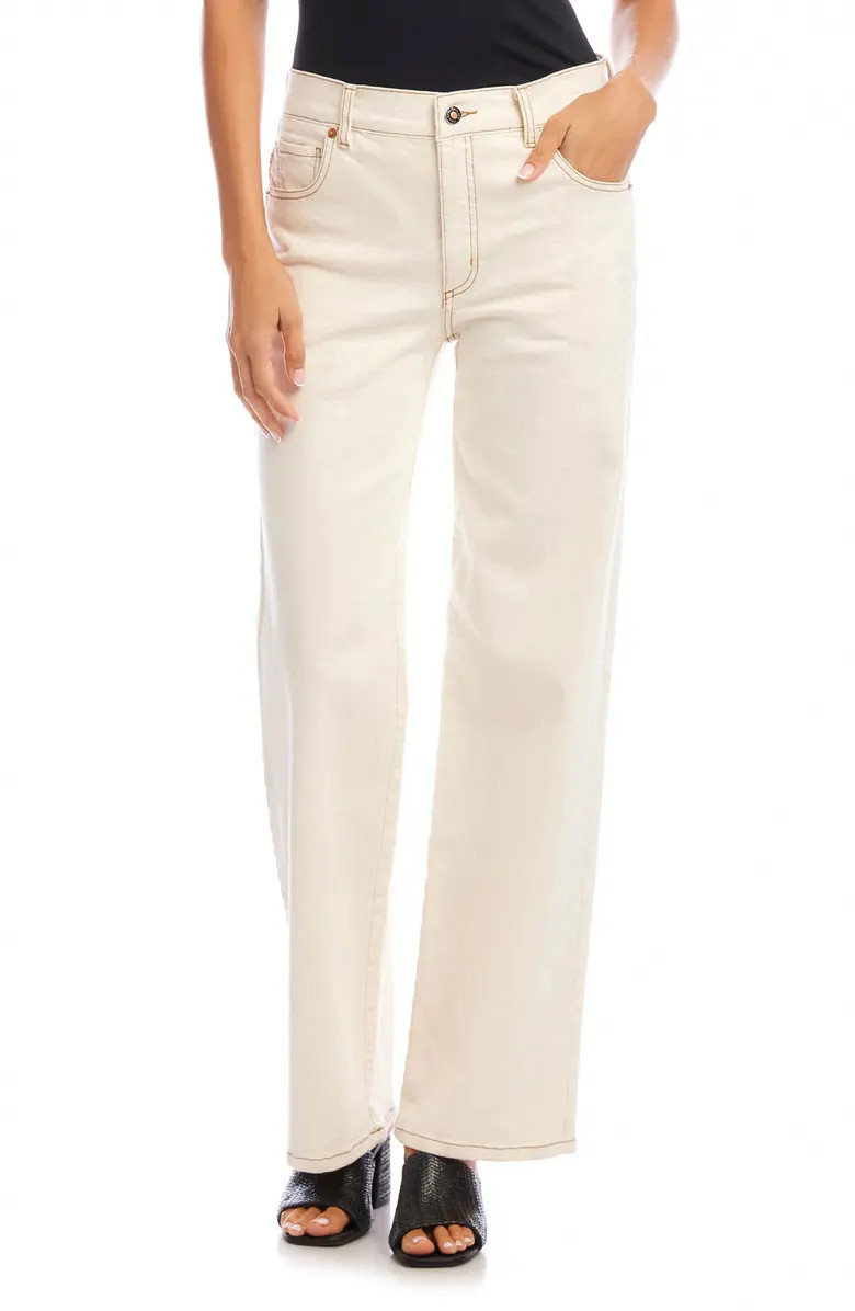 Karen Kane High Waist Wide Leg Jeans | Nordstrom | Nordstrom