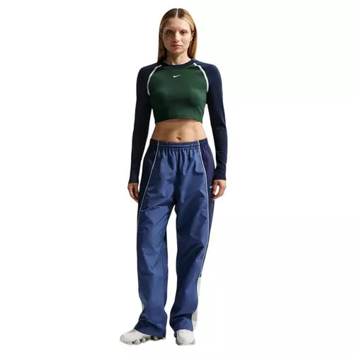 Women's Nike Sportswear Ribbed Cropped Long Sleeve Crop Top | Scheels Sports