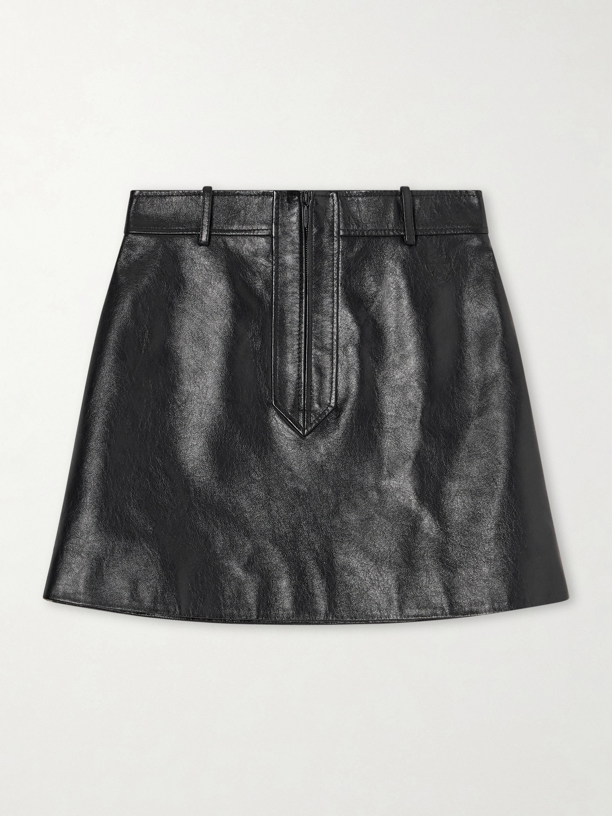 Gucci - Leather Mini Skirt - Black | NET-A-PORTER (US)