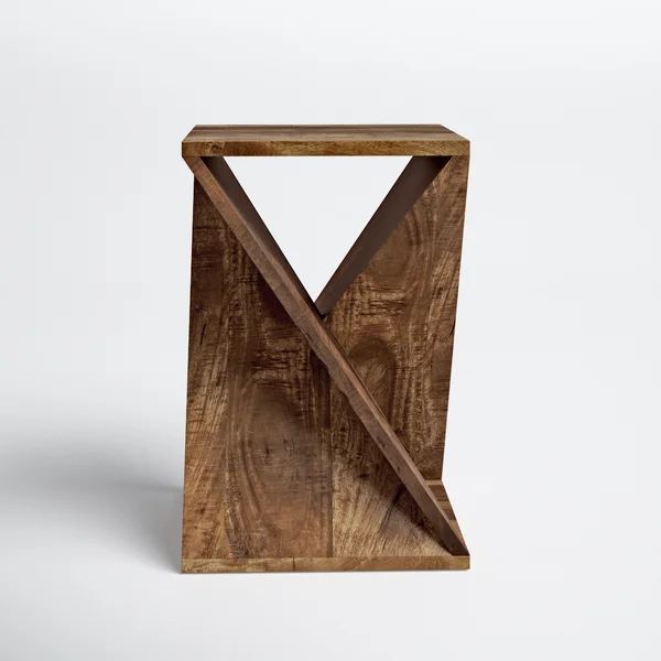 Rivera Solid Wood Abstract End Table | Wayfair North America