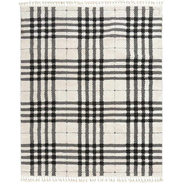Better Homes & Gardens Transitional Plaid Indoor Area Rug, 7.83' x 9.17' - Walmart.com | Walmart (US)