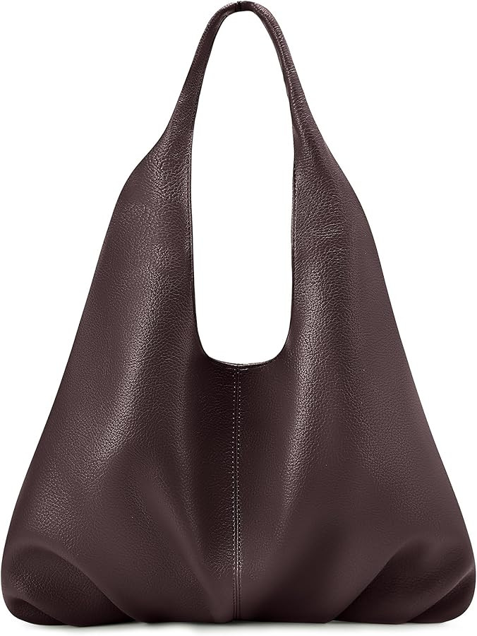 NIUEIMEE ZHOU Hobo Handbags for Women Retro Vegan Leather Shoulder Bags Tote Clutch Purses | Amazon (US)