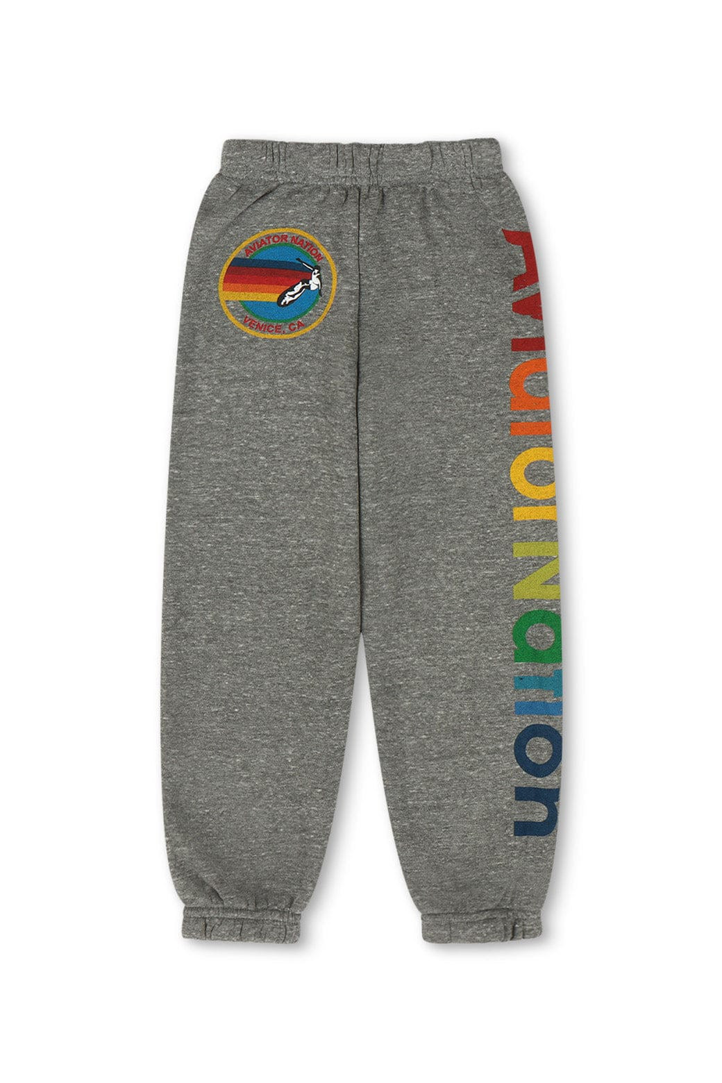 KID'S AVIATOR NATION SWEATPANTS - HEATHER GREY | Aviator Nation
