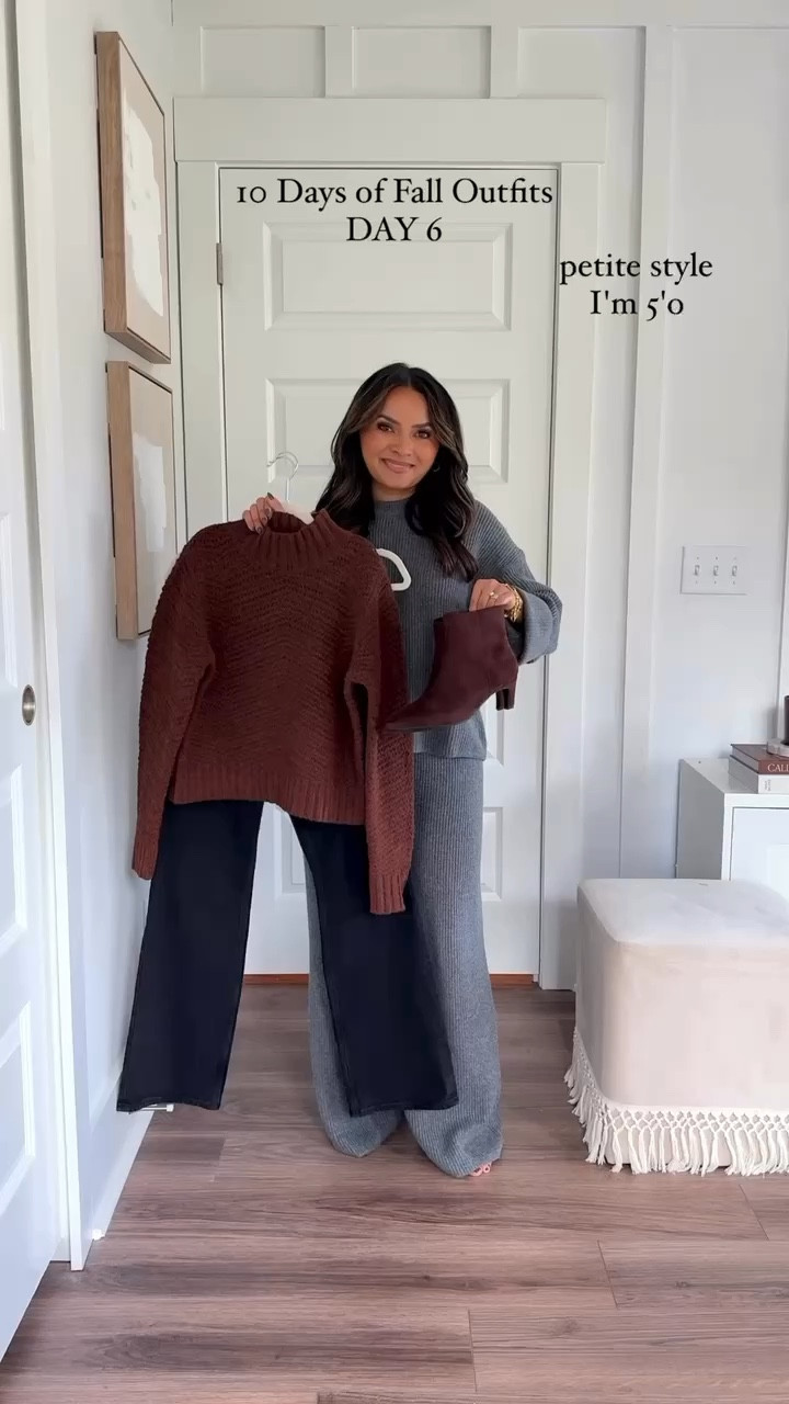 Gray sweater top size XS petite TTS 
Great sweater  pants size XS petite TTS
Camel wool trench coat size XXS TTS - sized down a size since this is in regular sizing
Brown turtleneck sweater size XS TTS 
Black jeans size 26 short TTS 
Brown boots size 5 TTS 
Lip gloss shade brown sugar 

Fall outfit 
Fall style 
Fall shoes 
Trench coat 
Winter outfit 
Thanksgiving outfit 

Honey Sweet petite 
Honeysweetpetite

Comment SHOP below to receive a DM with the link to shop this post on my LTK ⬇ https://liketk.it/4VRVC #ltkholiday #ltkstyletip #ltkseasonal

#LTKStyleTip #LTKSeasonal #LTKHoliday