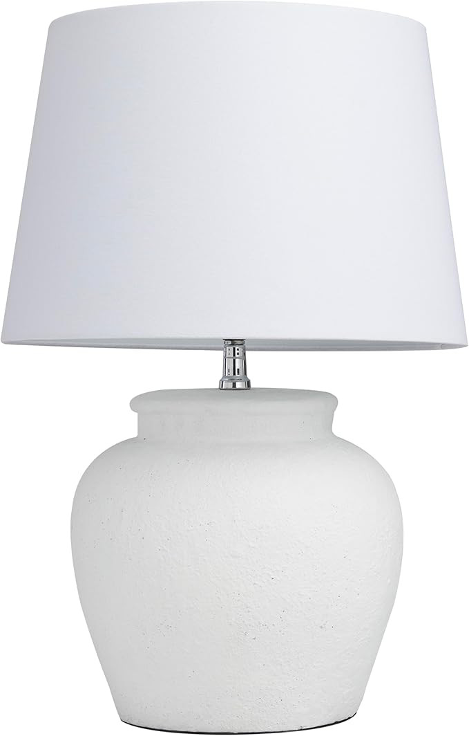 Deco 79 Cement Stone Room Table Lamp Pot Inspired Accent Lamp with Textured Exterior, Lamp 16" x ... | Amazon (US)