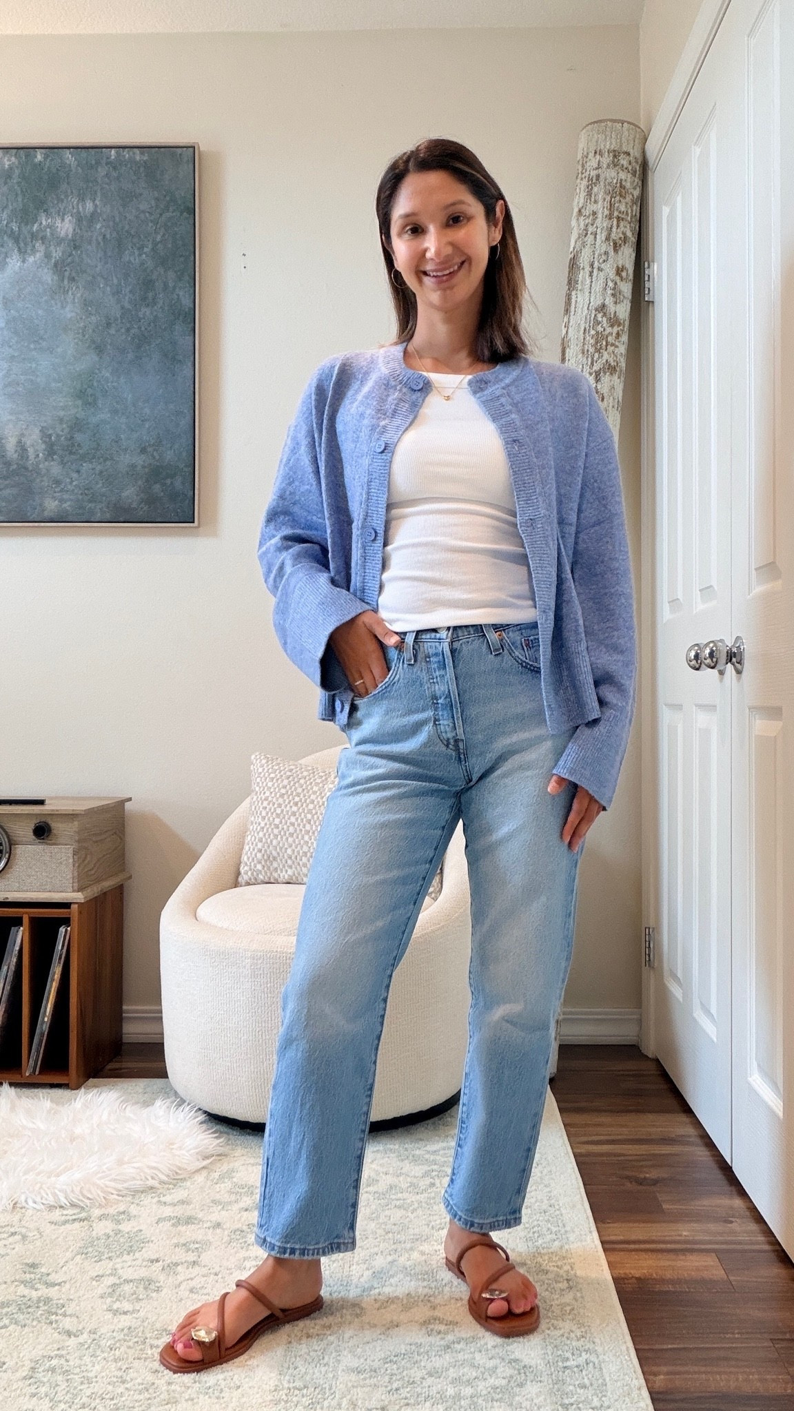 When you find the holy grail of jeans for under $100 and they fit just right… it’s hard not to buy them in every wash. 🤎

I’ve been looking for a pair that’s comfortable, flattering, and easy to style, and these checked every box.

For summer, I paired them with:
• My favorite $20 basic tank
• A lightweight cardigan
• Cushioned leather sandals

Fit Notes:
• Jeans: Size 26 (I recommend sizing up—they run small.)
• Tank: Small
• Cardigan: Small
• Sandals: Size 7 (true to size)

Everything is linked below, along with a few similar styles I love!

#LTKdayinmylife #LTKgrwm #LTKmomlife