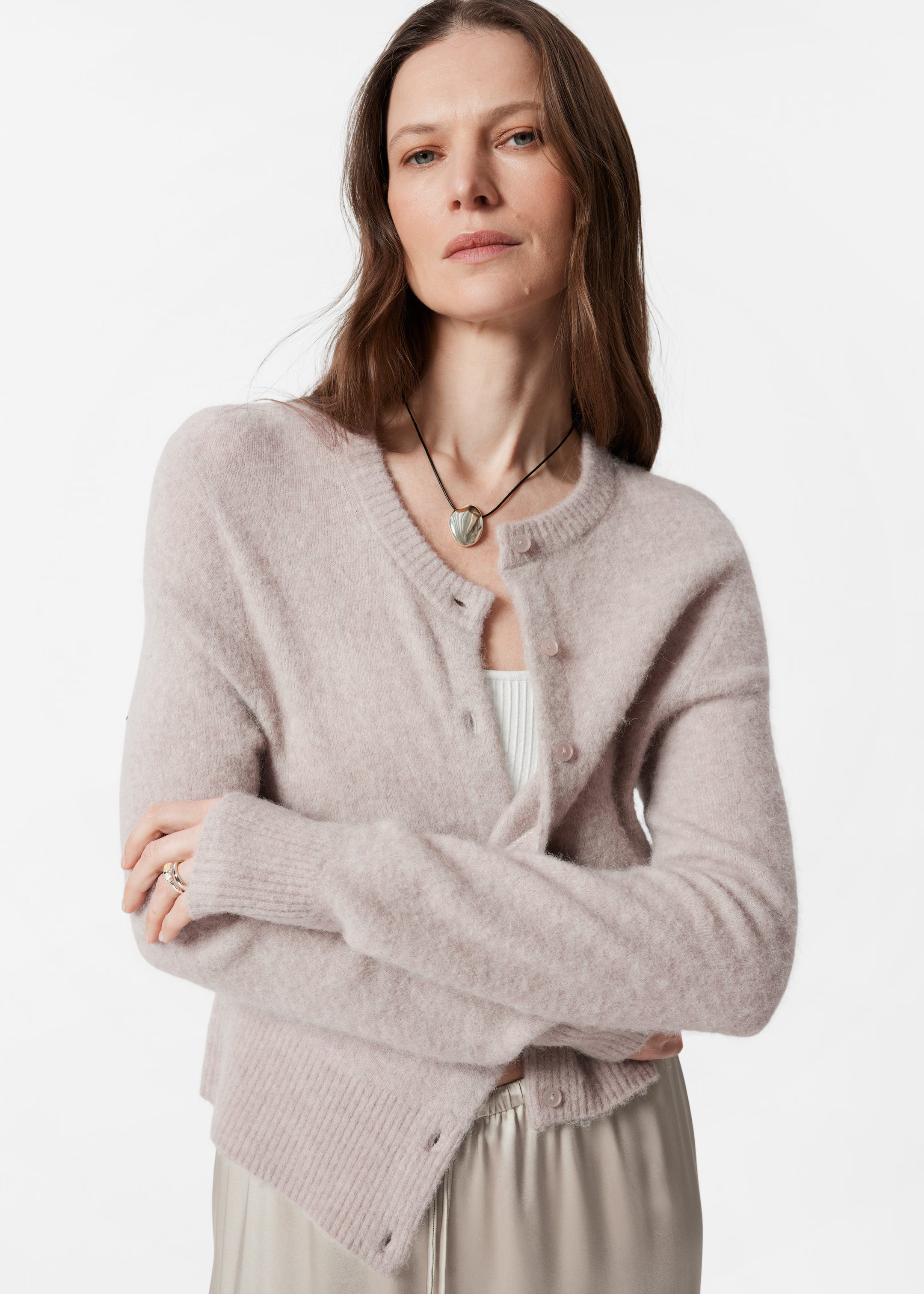 Strickjacke aus Alpaka-Mix - Greige - & Other Stories DE | & Other Stories EU