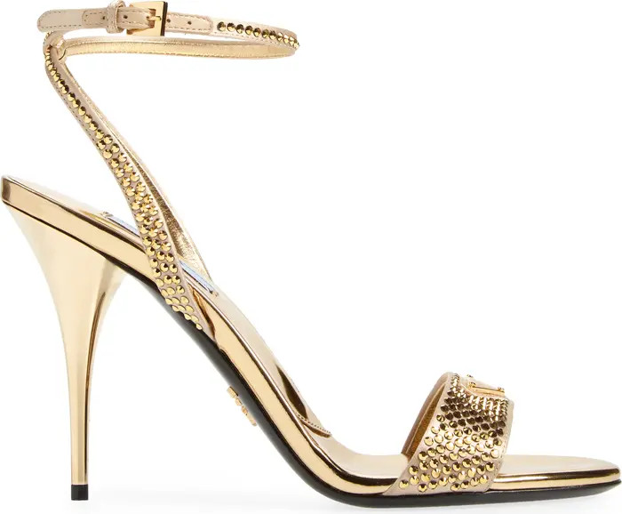 Bling Logo Ankle Strap Sandal (Women) | Nordstrom