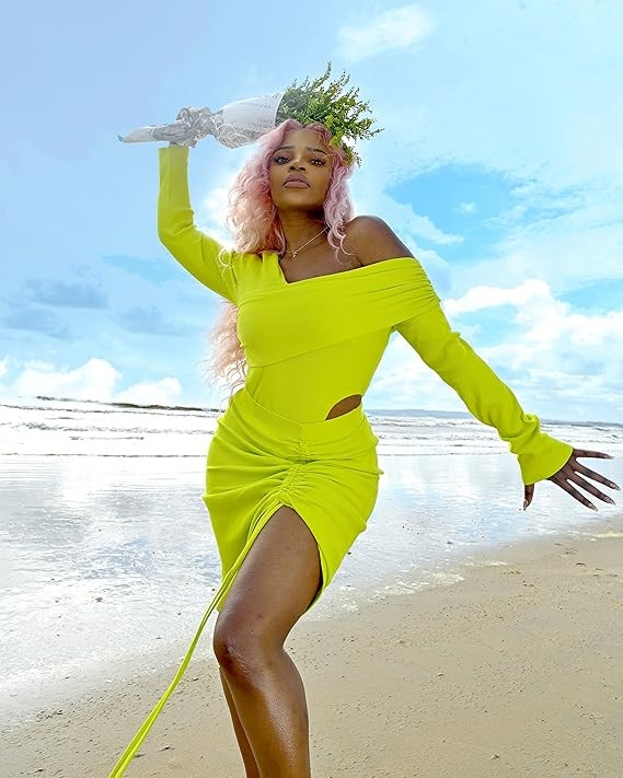 The Drop Women's Sulphur Spring Rouched Front Skirt by @itsjuliettefoxx | Amazon (US)