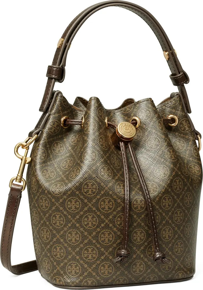 T Monogram Coated Canvas Bucket Bag | Nordstrom