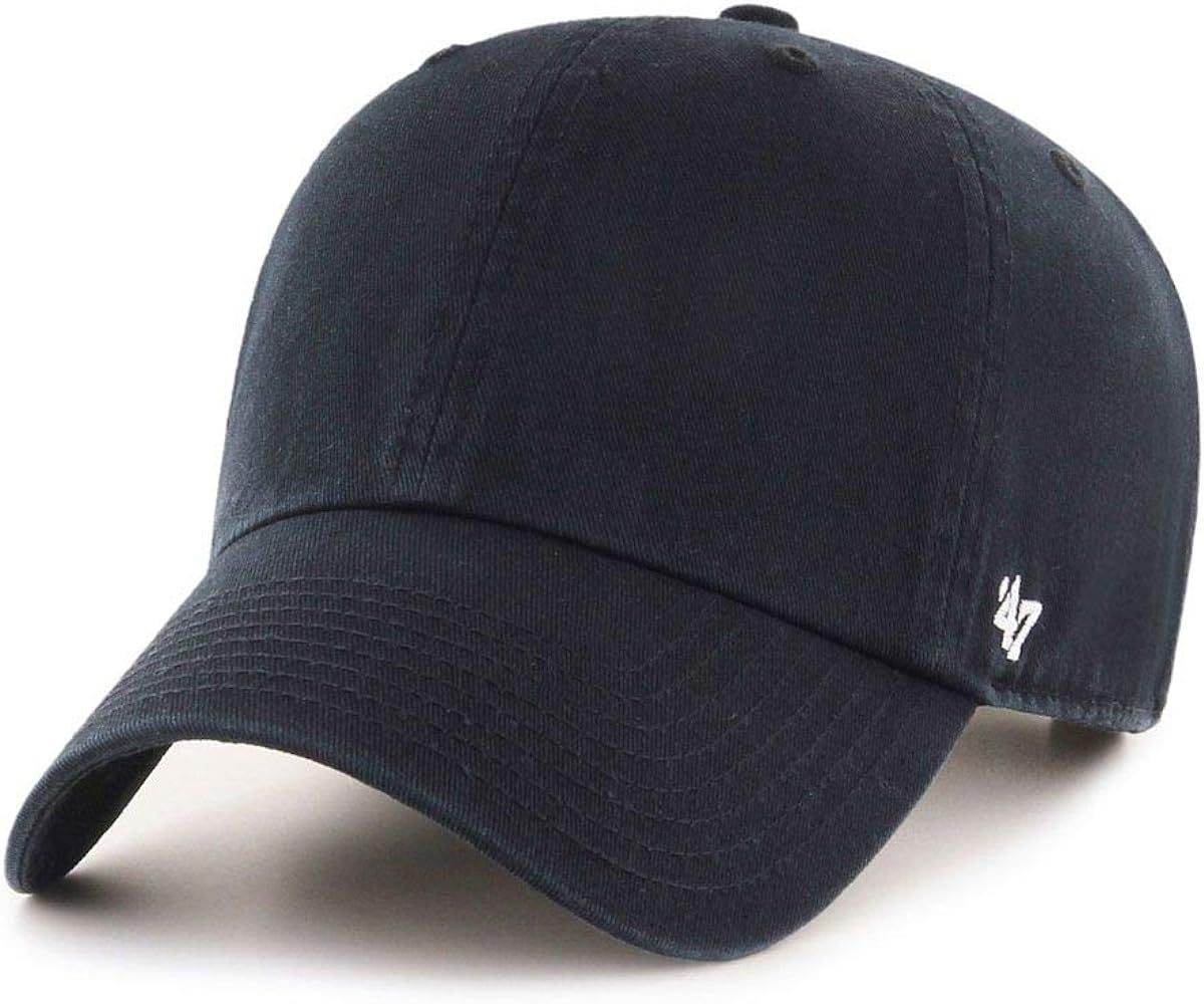 '47 Brand Clean Up Blank Dad Hat - One Size (Black) | Amazon (US)