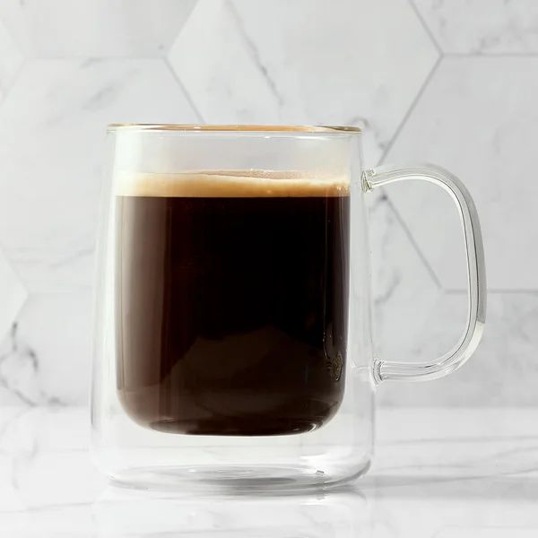 Higína 2 Piece Glass Coffee Mug Set (Set of 2) | Wayfair North America
