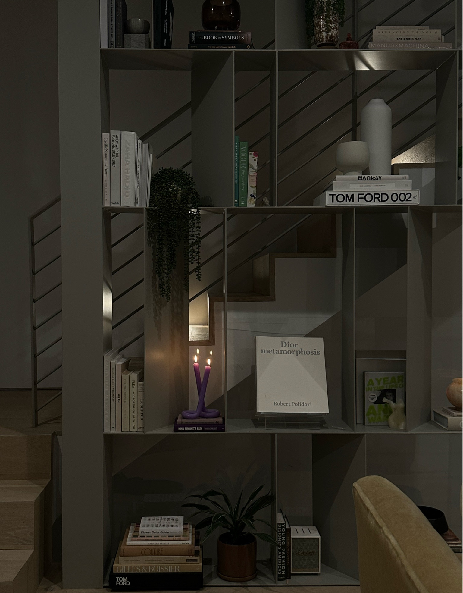 Taken me awhile to arrange my bookshelves. So happy with how the shelf decor turned out. Used Coffee table books, decorative objects like vases and pots, plants, candles, onyx and stone pieces, a Taschen acrylic book display stand, bowls, and a marshal speaker. 

#LTKfamily #LTKGiftGuide #LTKhome