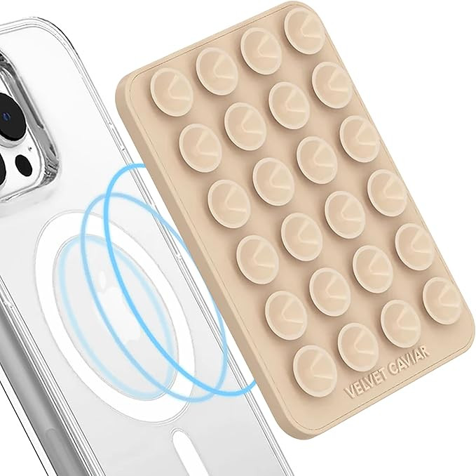 VELVET CAVIAR Suction Cup Phone Case Mount Compatible with MagSafe Devices Only - Magnetic Silico... | Amazon (US)