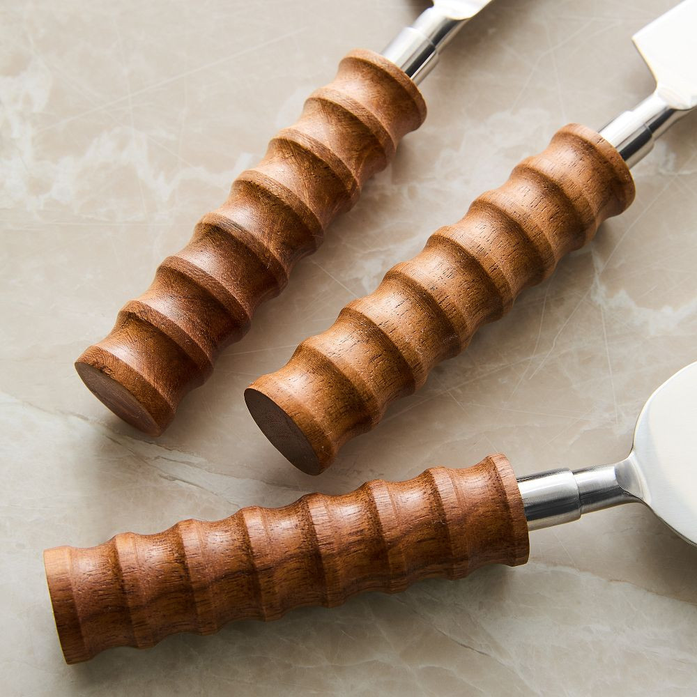 Groove Cheese Knives (Set of 3) | West Elm (US)