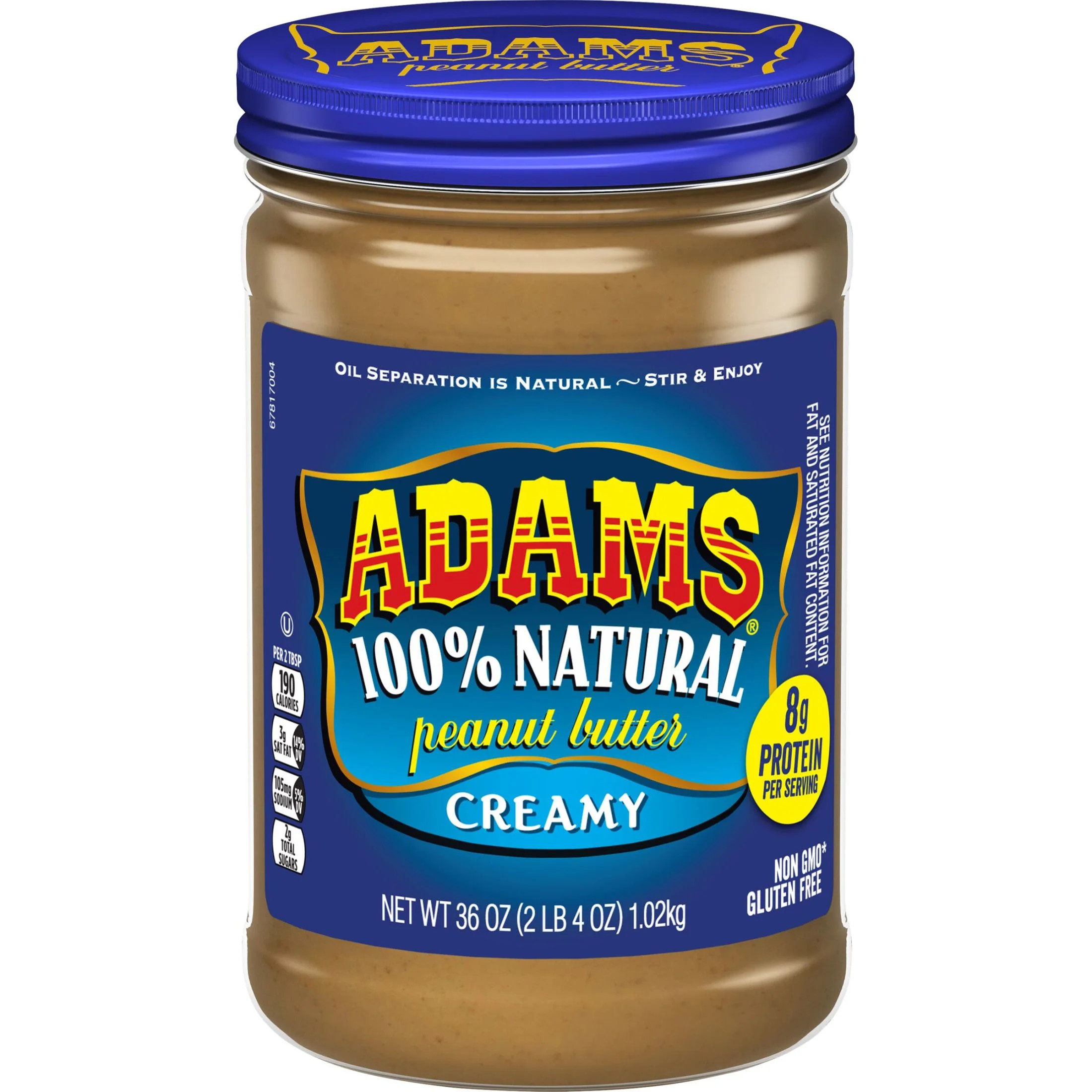 Adams Natural Creamy Peanut Butter, 36 oz | Walmart (US)
