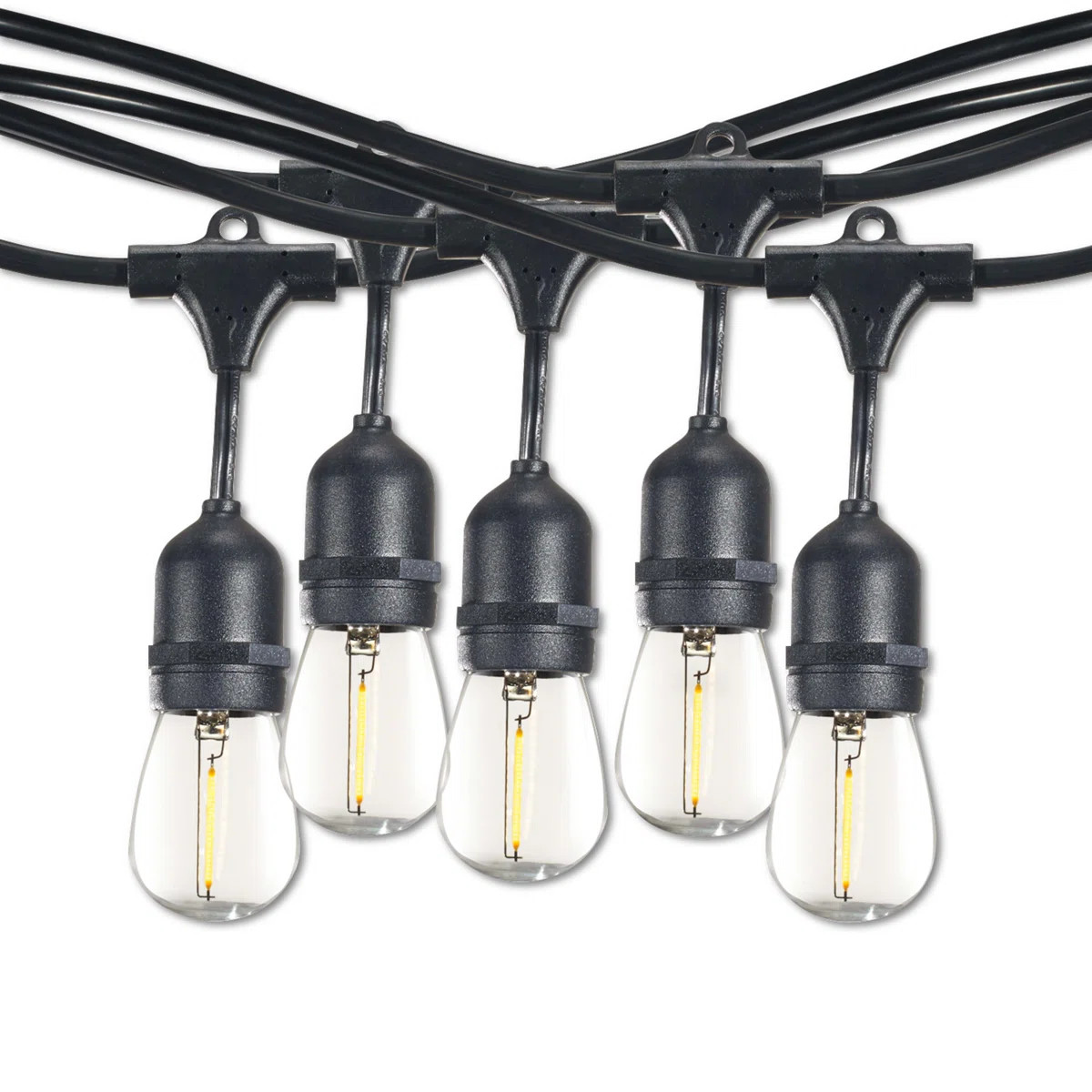 48-ft Outdoor 15 - Bulb Standard LED String Light (End to End Connectable) (Set of 2) | Wayfair North America