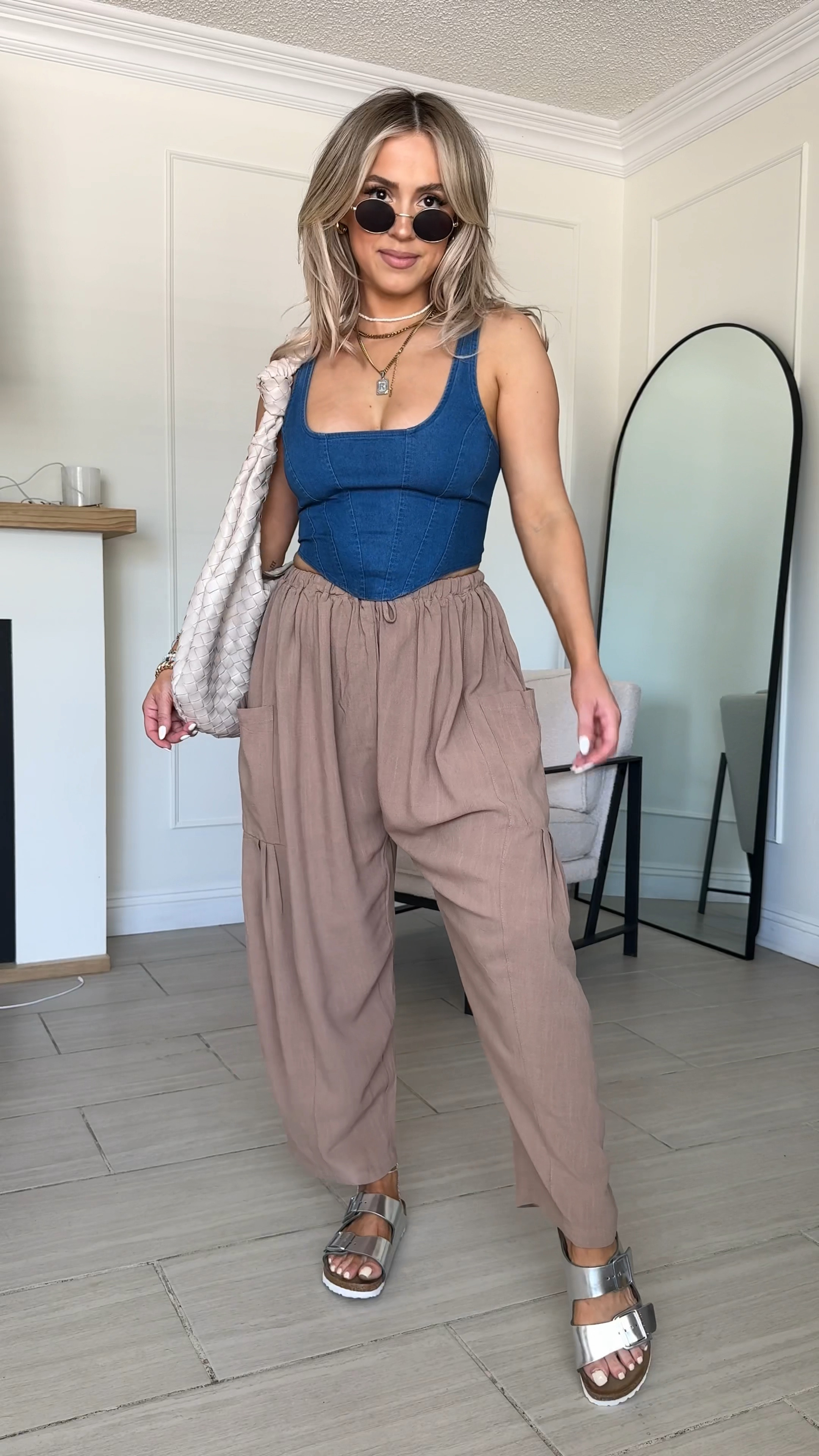 Summer outfit on repeat 🥰☀️ 

Beyond obsessed with styling these linen drawstring comfy boho pants 🙌🏼

✔️ wearing them in size small in the color Coffee 
✔️ corset is size small it's one of my favorite summer pieces! 
✔️ the original sandal is Birkenstock, but I linked nearly identical ones from Amazon that are a fraction of the price! 

#LTKU #LTKStyleTip #LTKFindsUnder50