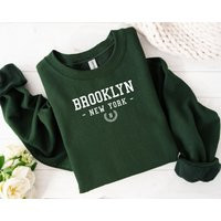 Brooklyn New York Sweatshirt, College Style, Trip Gifts, Soft & Comfortable Pullover Gift, Crewneck, College, Unisex, Gift Idea | Etsy (US)