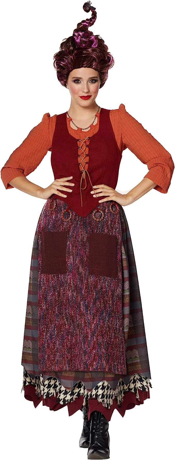 Spirit Halloween Adult Mary Sanderson Deluxe Hocus Pocus Costume | Officially Licensed | Amazon (US)