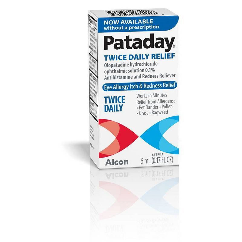 Pataday Twice Daily Eye Allergy Itch and Redness Relief Drops - 0.17 fl oz | Target